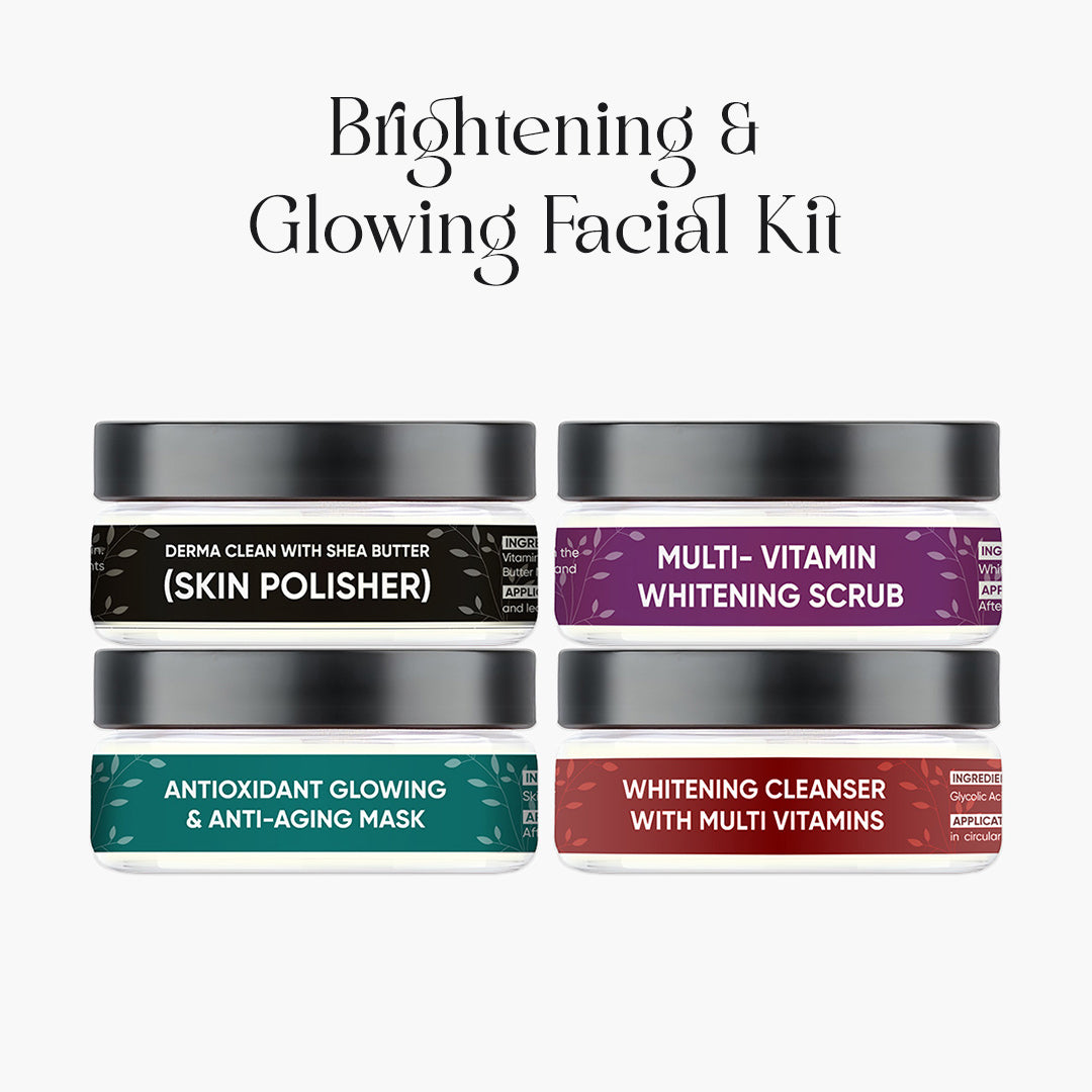 Brightening & Glowing Facial Kit - Set of 4
