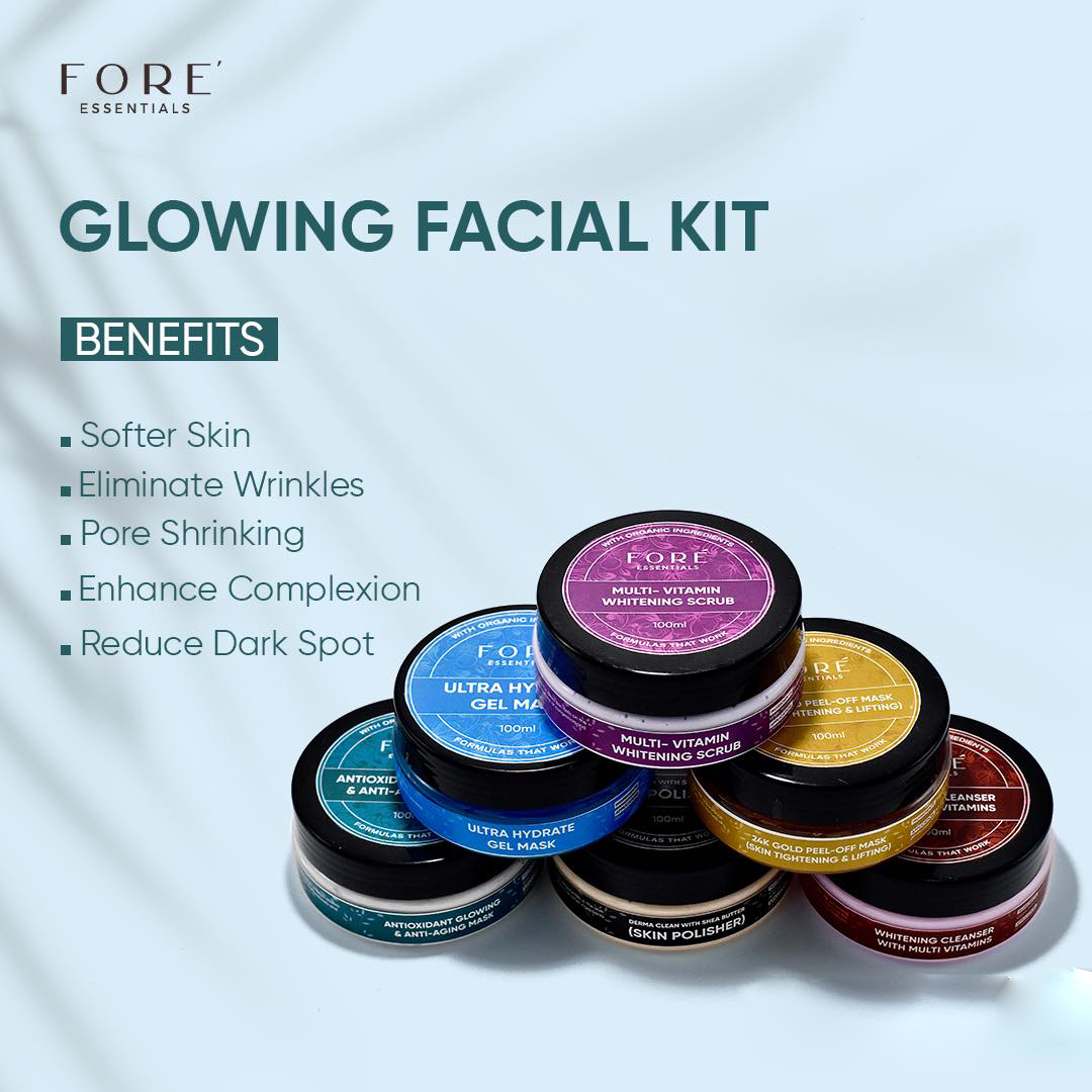 Glowing Facial Kit - Set of 6