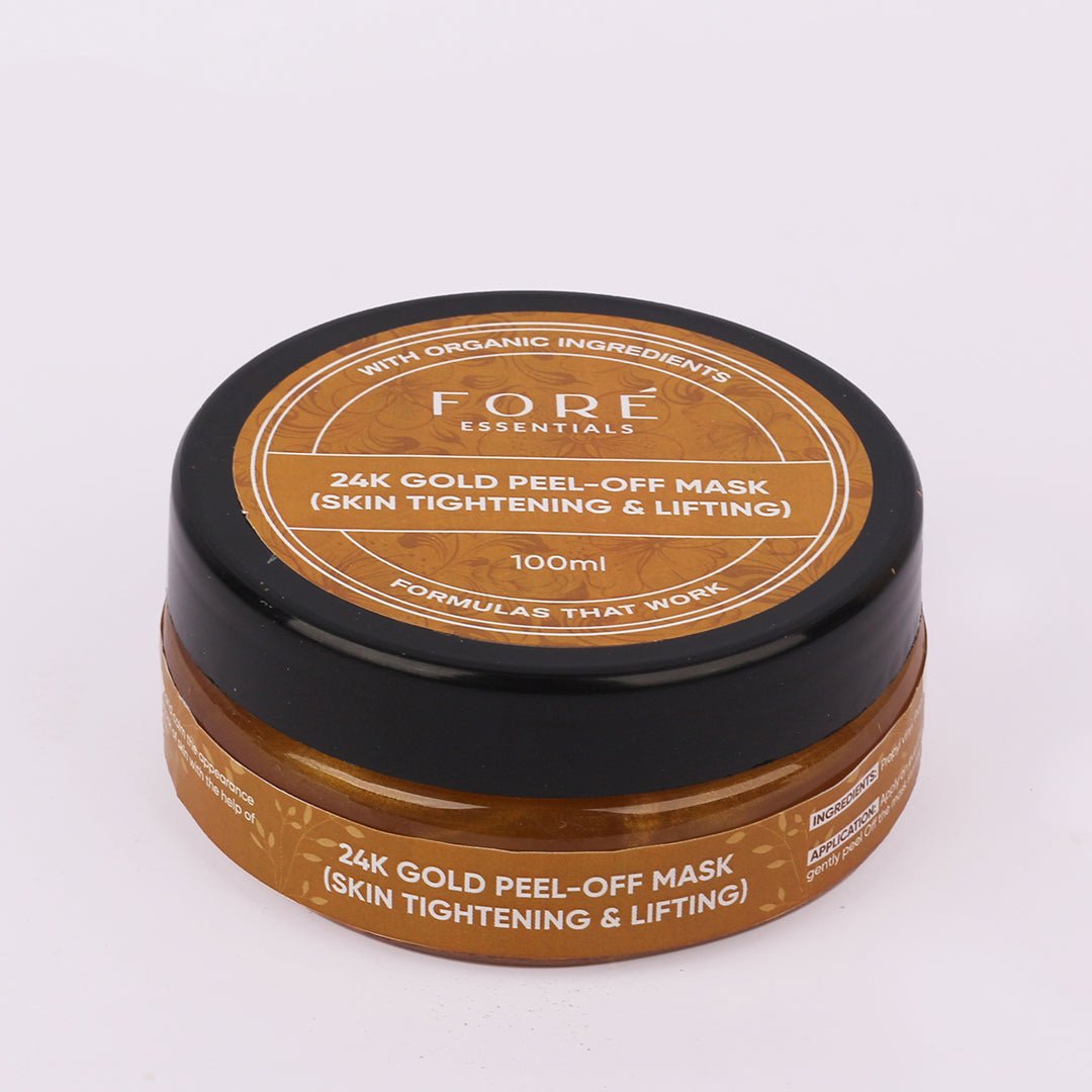 24K Gold Peel-Off Mask - (Organic) - Fore Essential