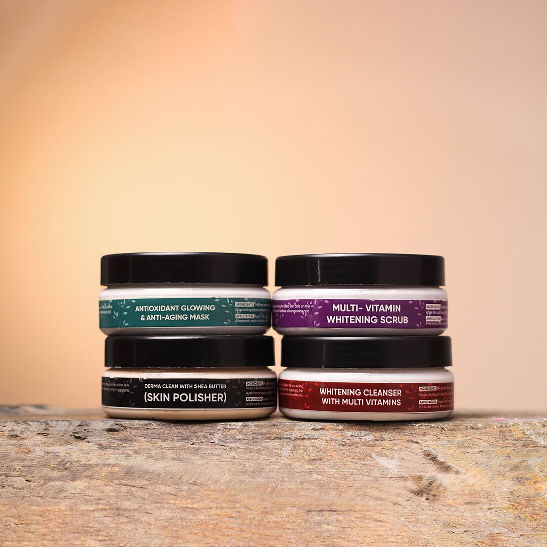Brightening & Glowing Facial Kit - Set of 4 - Fore Essential