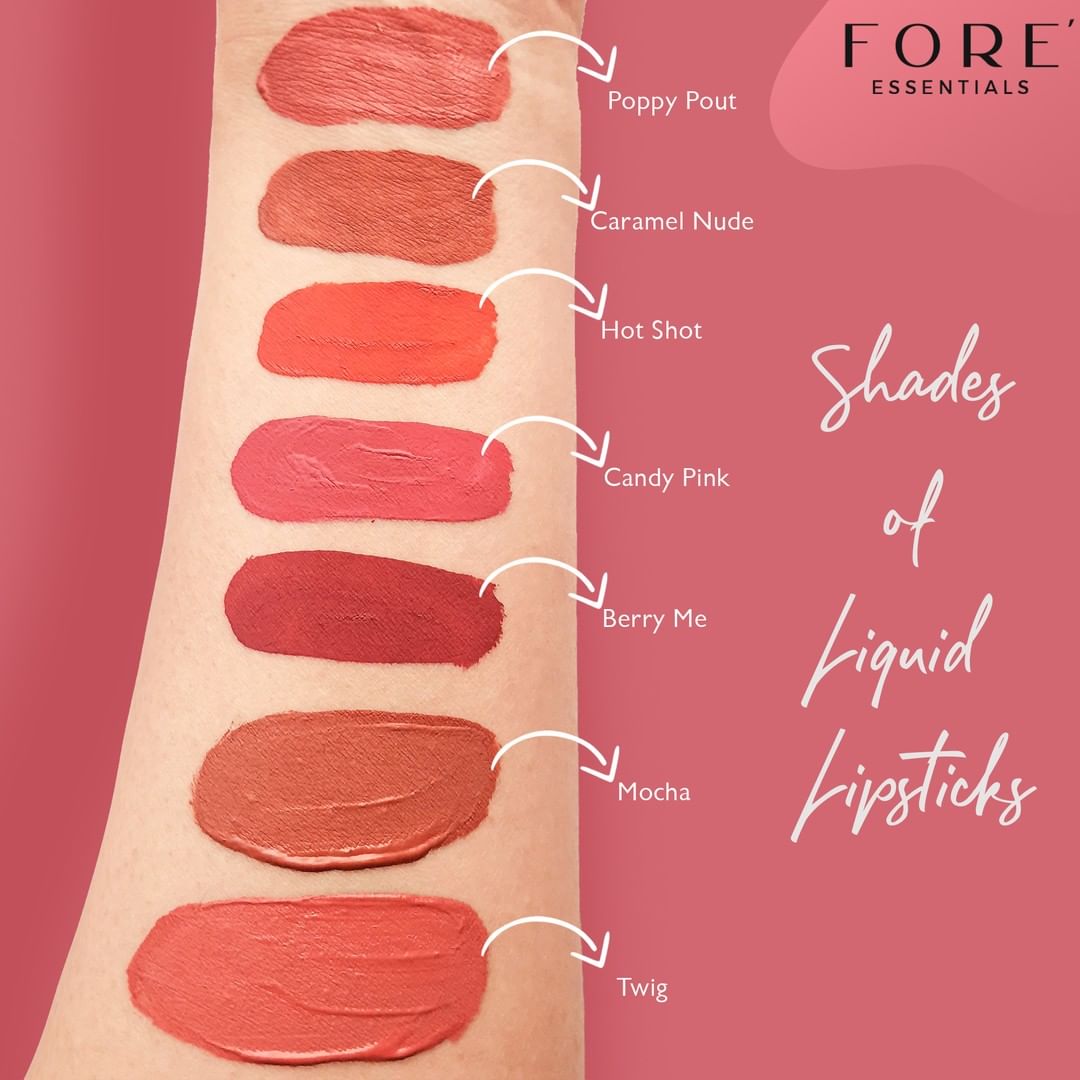 Long Lasting Matte Liquid Lipstick - Poppy Pout - Fore Essential