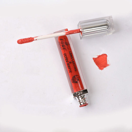 Long Lasting Matte Liquid Lipstick - Poppy Pout - Fore Essential